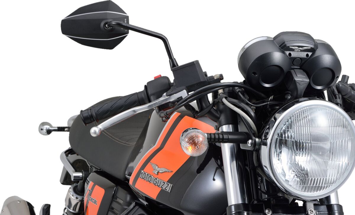 DAYTONA 89728 Specchietto nero in alluminio ROD RIGHT ALUMINIUM BLACK -Adattatore M10 x P1,25- SUZUKI YAMAHA MV AGUSTA