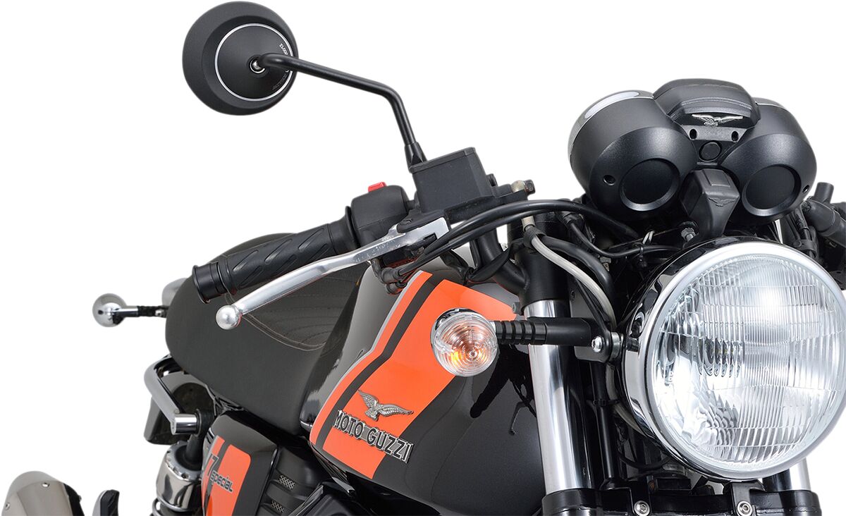DAYTONA 89732 Specchietto nero in alluminio ROD RIGHT ALUMINIUM BLACK -Adattatore M10 x P1,25- SUZUKI KTM HONDA