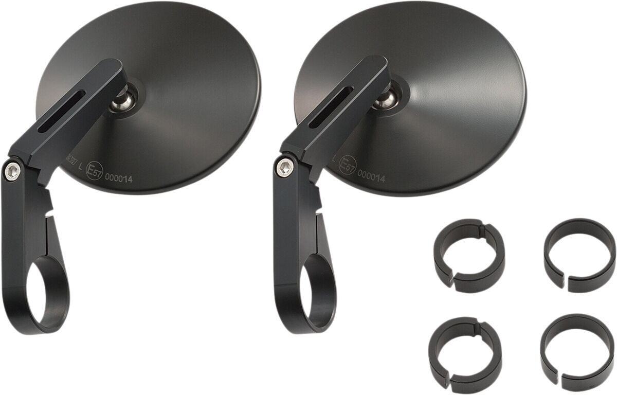 DAYTONA 89816 Specchietto per estremità manubrio BAREND SHORT ø 30 mm-distanziali 22,2 e 25,4 mm-YAMAHA BENELLI APRILIA