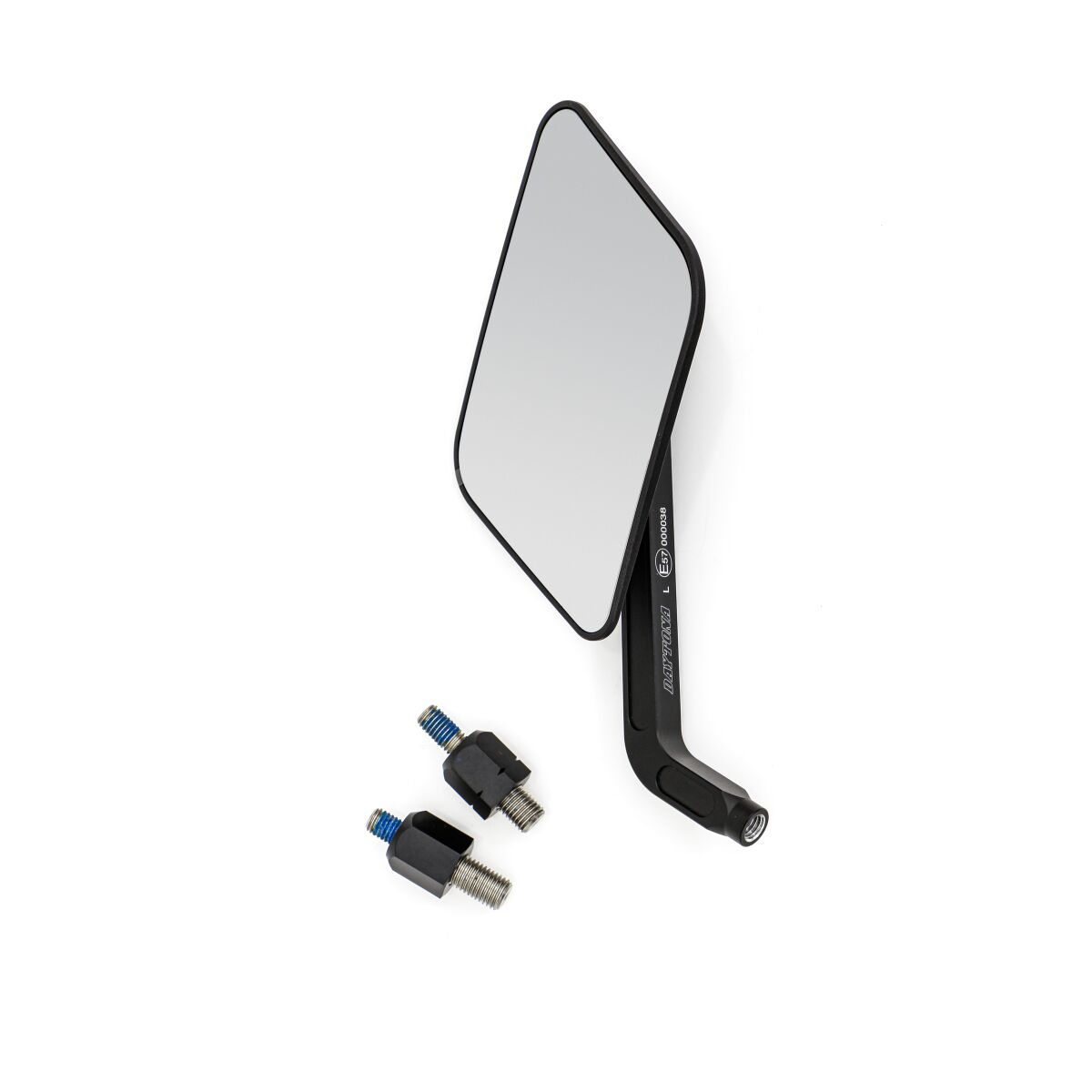 DAYTONA 80994 Specchietto piatto in alluminio nero FLAT-SQUARE RIGHT YAMAHA KTM BMW