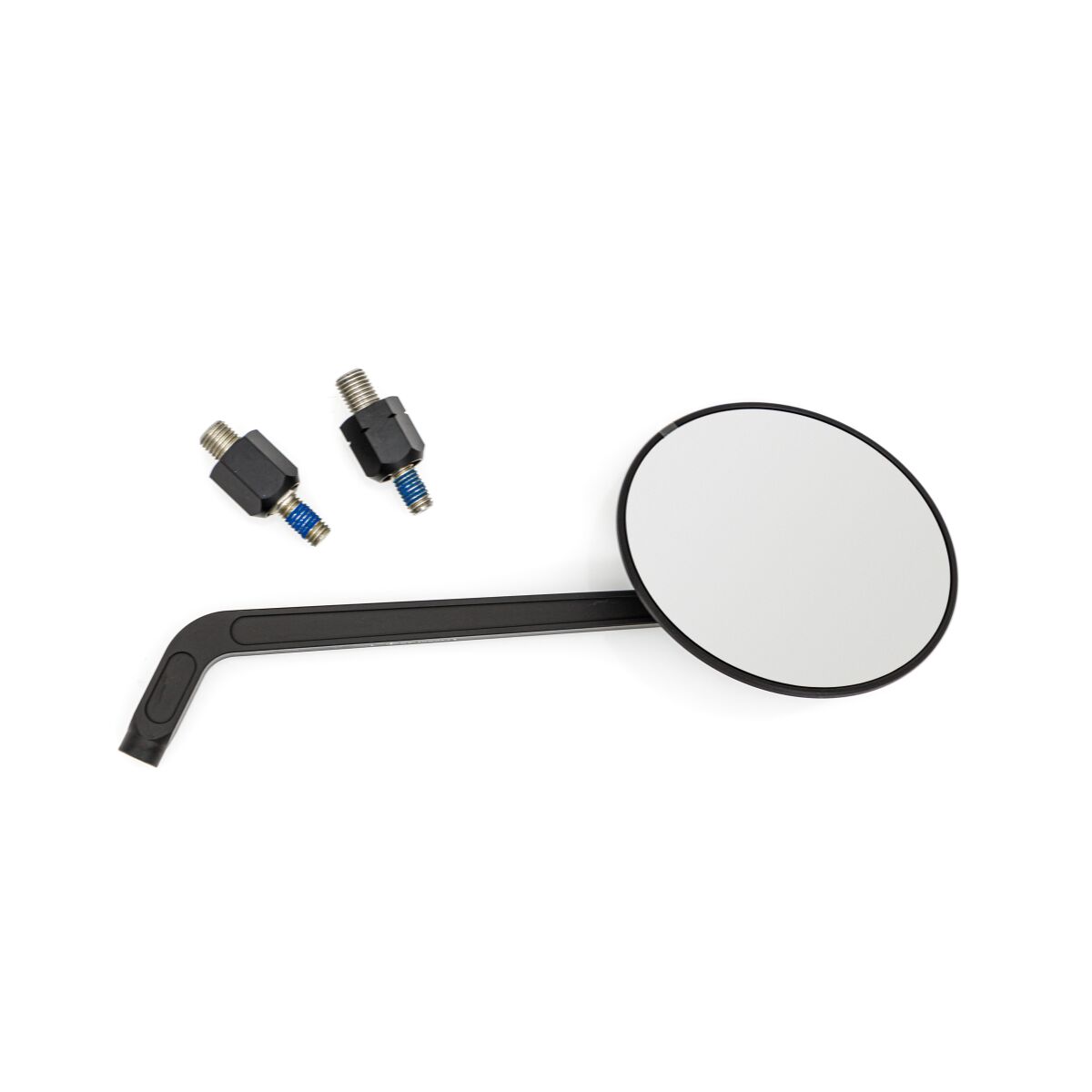 DAYTONA 80999 Specchietto piatto in alluminio nero FLAT-ROUND RIGHT KAWASAKI SUZUKI YAMAHA