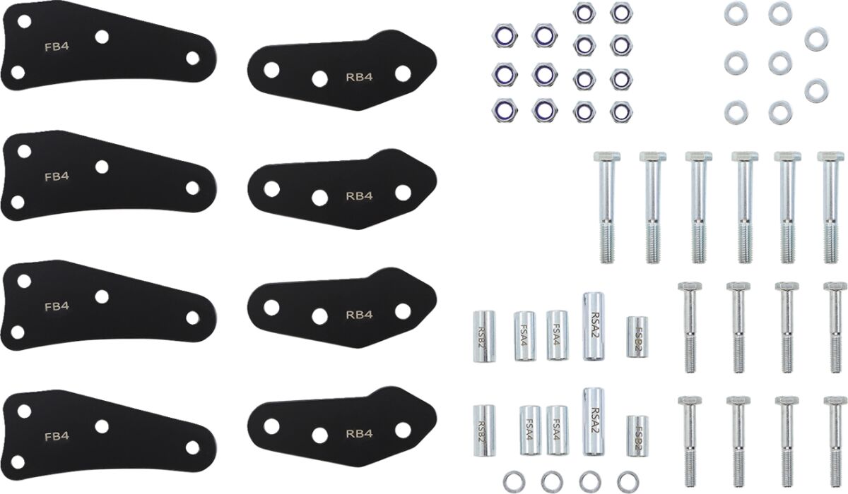 DEMON PABL-8001HD Kit rialzo AMMORTIZZATORI YAMAHA YXC 700 4X4 Viking 14>20
