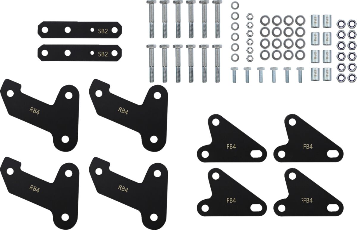DEMON PABL-6002HD Kit rialzo AMMORTIZZATORI 4″ POLARIS RANGER XP 900 CREW-6 4X4 13>19