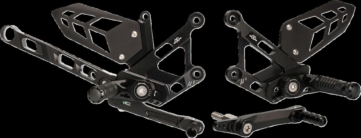 GILLES TOOLING MUE2-Y02 KIT PEDANE REGOLABILI  MUE2 YAMAHA MT-10 ABS 16>21