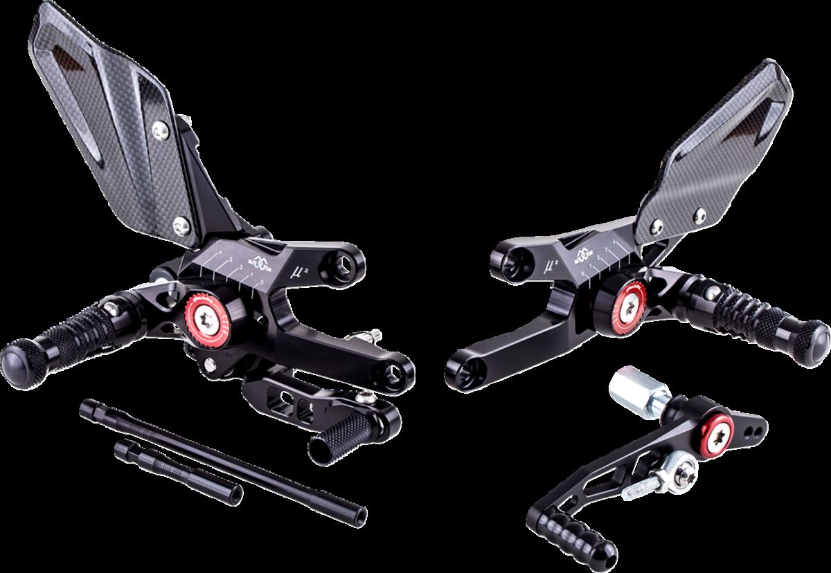 GILLES TOOLING  MUE2-H01 KIT PEDANE REGOLABILI MUE2 HONDA CBR 1000 RR ABS Fireblade 17>19