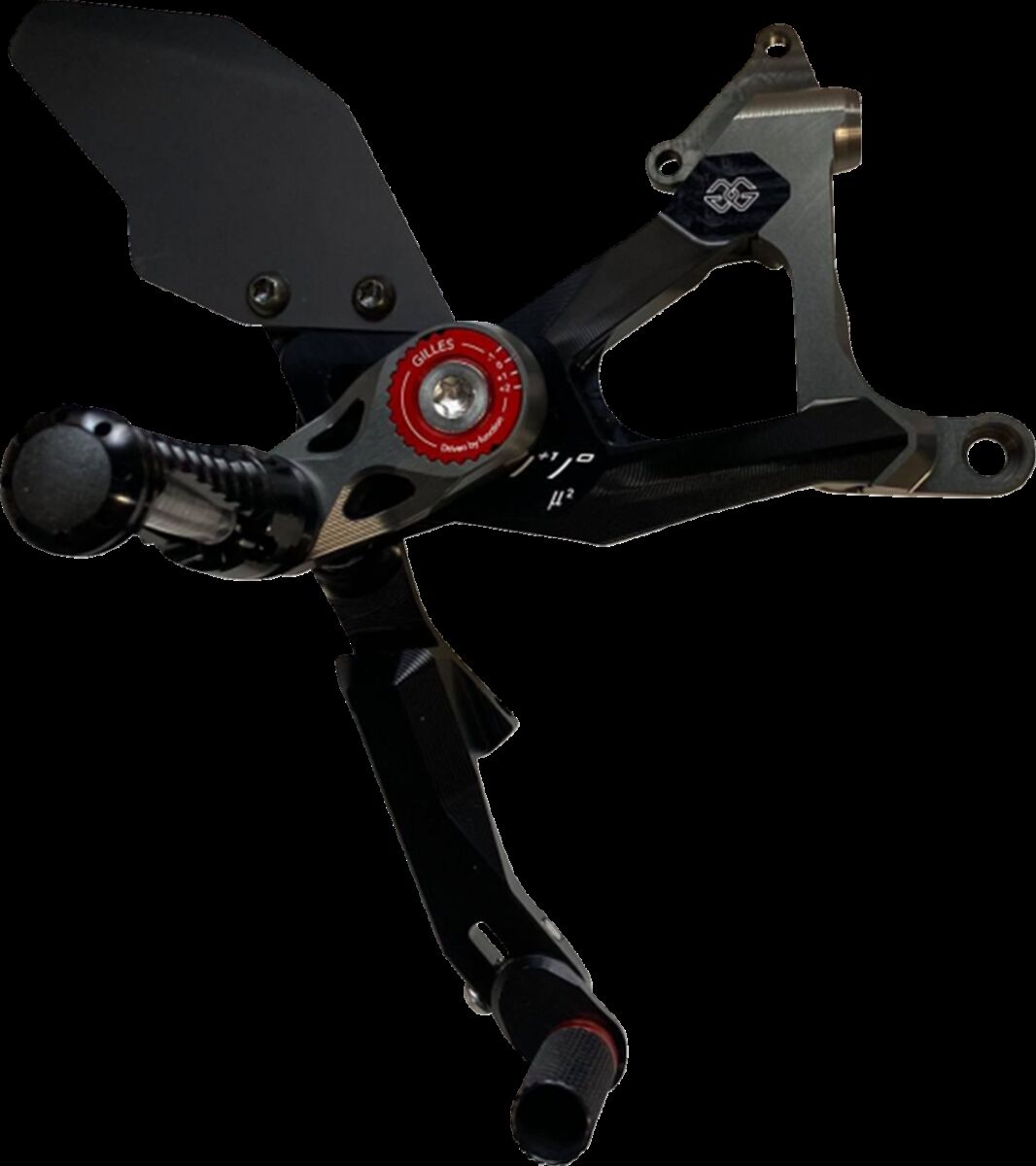 GILLES TOOLING MUE2-D02-B KIT PEDANE REGOLABILI MUE2 DUCATI STREETFIGHTER V4 1100 ABS 20>24