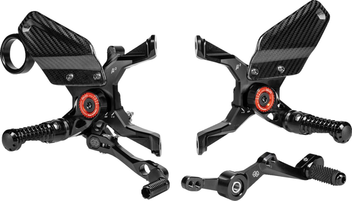 GILLES TOOLING MUE2-BM05-B KIT PEDANE REGOLABILI MUE2 BMW S 1000 R ABS 21>24