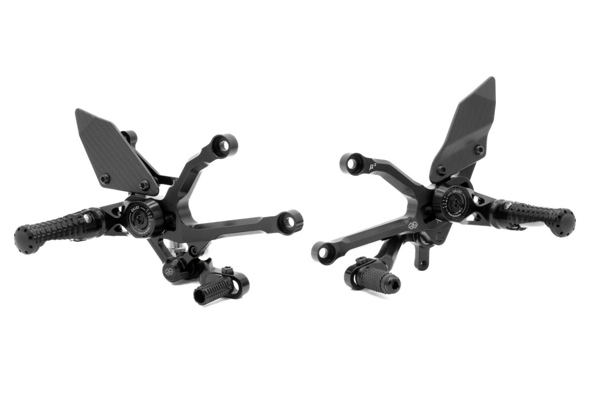 GILLES TOOLING MUE2-D04-B KIT PEDANE ARRETRATE REGOLABILI  MUE2 DUCATI PANIGALE V4 1100 S ABS 24>25