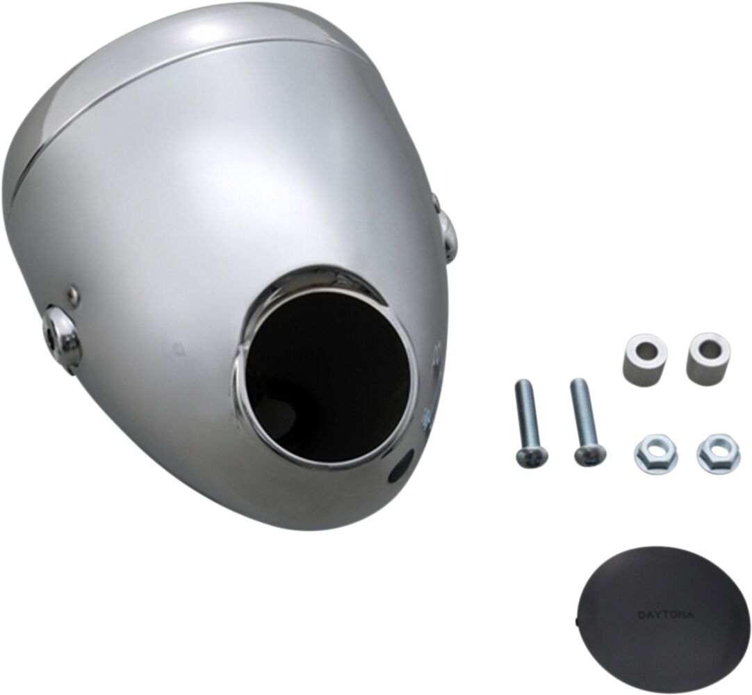 DAYTONA 88432 Faro Neovintage Cromato foro per montaggio di tachimetro Ø 60 mm DUCATI APRILIA HONDA