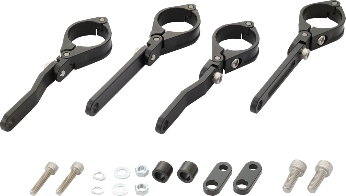 DAYTONA 80725 Set staffa faro anteriore fascetta nero forcella 35 mm MOTO STRADA NAKED CUSTOM