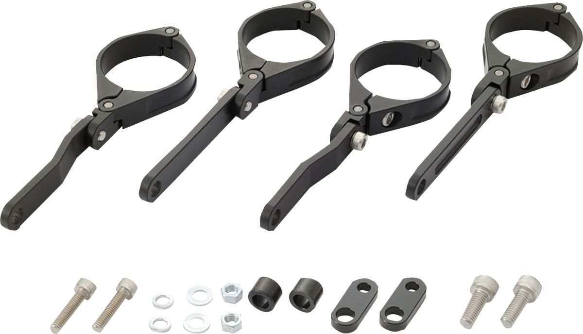 DAYTONA 80728 Set staffa faro anteriore fascetta nero forcella 49 mm MOTO STRADA NAKED CUSTOM