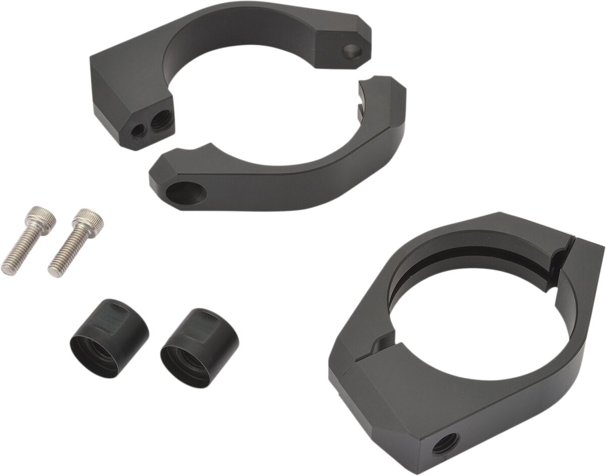 DAYTONA 89860 STAFFA MONTAGGIO INDICATORI DIREZIONE Nero fascetta forcella 48 mmMOTO STRADA CUSTOM NAKED