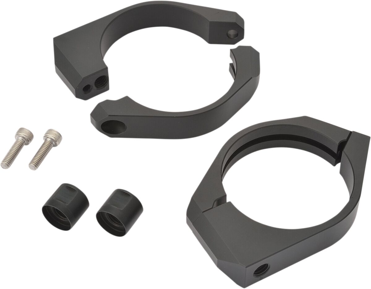 DAYTONA 89863 STAFFA MONTAGGIO INDICATORI DIREZIONE Nero fascetta forcella 57 mmMOTO STRADA CUSTOM NAKED