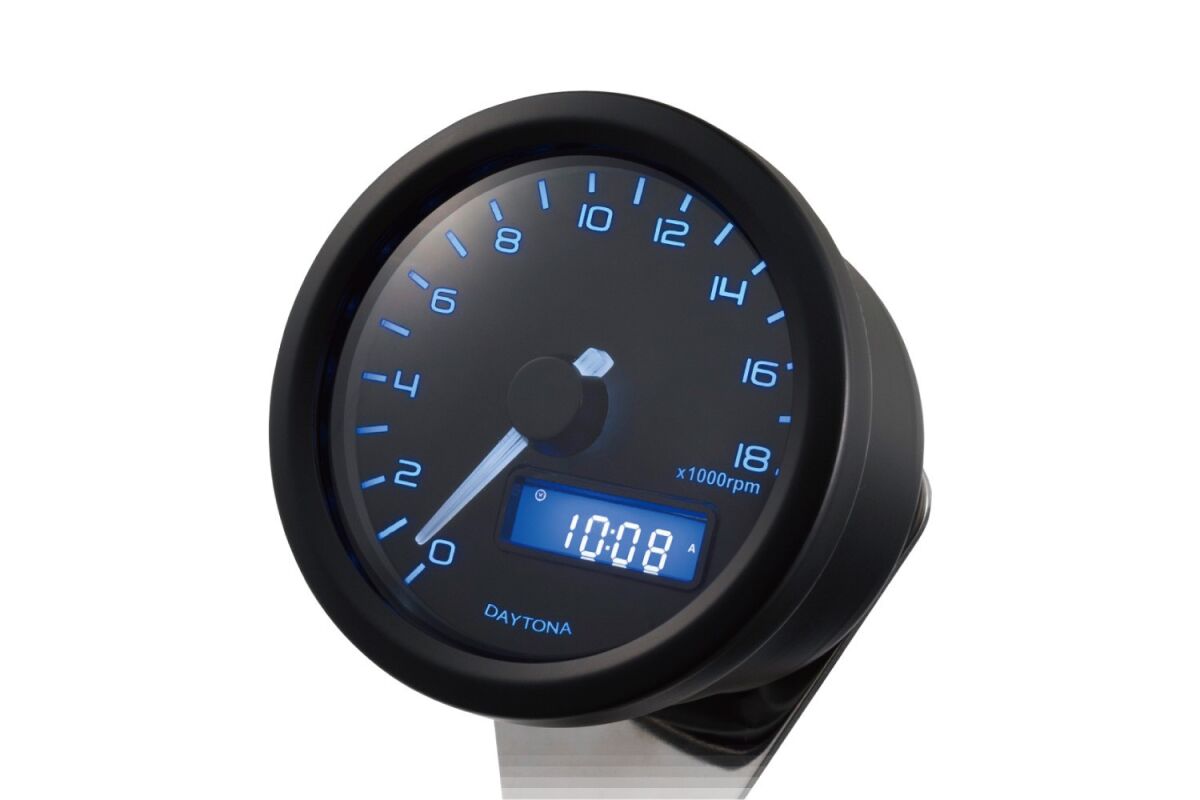 DAYTONA 86862 STRUMENTAZIONE CONTAGIRI NERO HONDA YAMAHA SUZUKI
