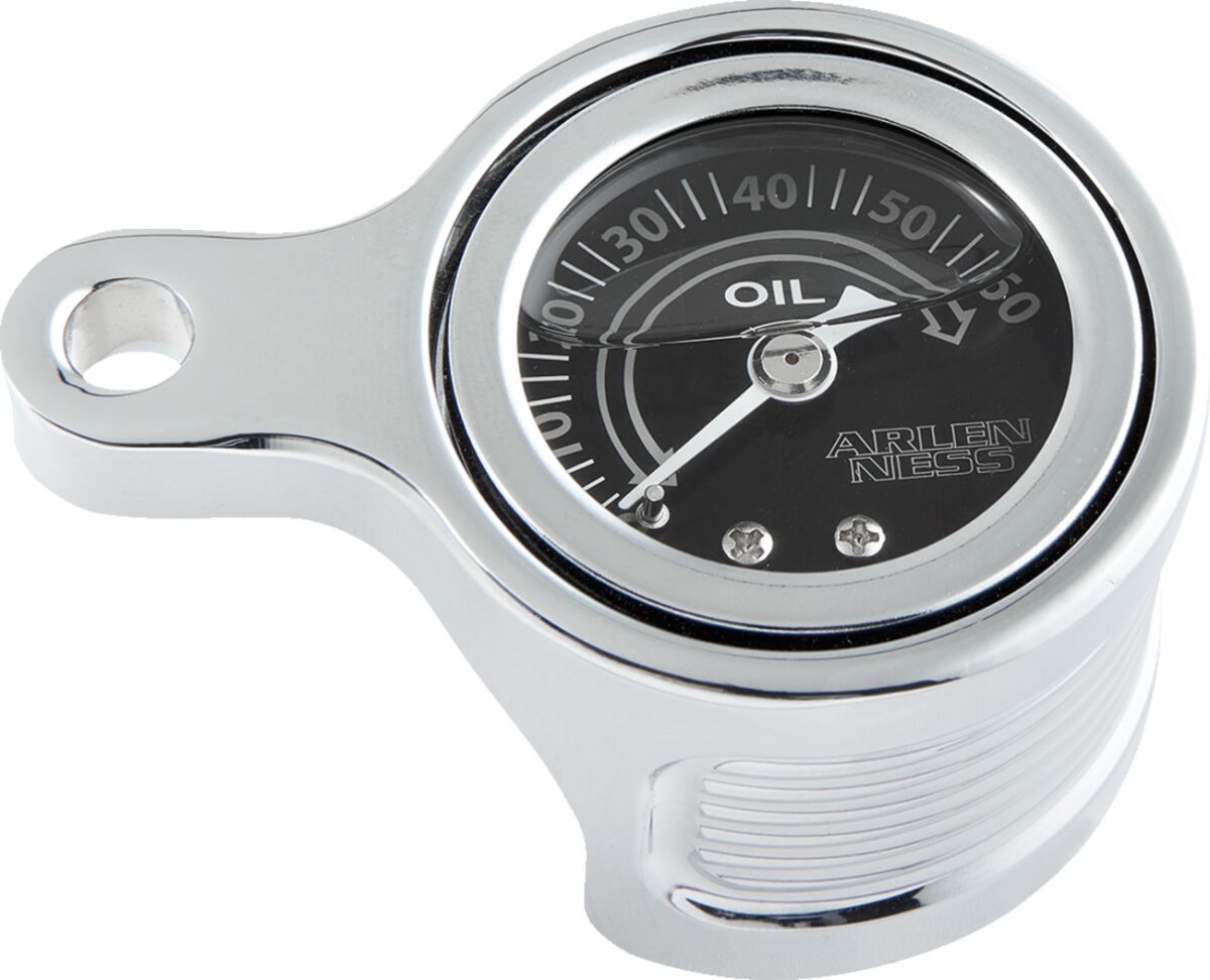 ARLEN NESS 610-100 Manometro pressione olio Method CROMO Harley Davidson FXLRS 1923 ABS Softail Low Rider S 117 17>24