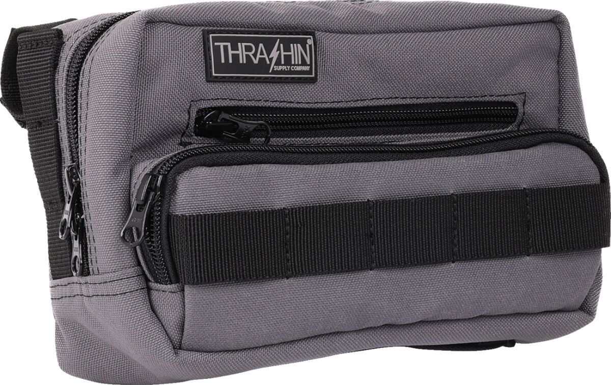 THRASHIN SUPPLY THB-0018 Borsa manubrio Plus GRIGIO HARLEY DAVIDSON MOTO GUZZI CF MOTO