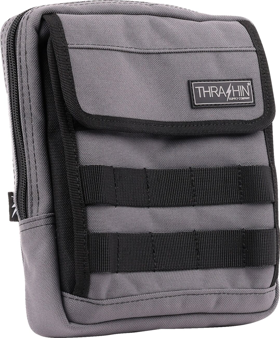 THRASHIN SUPPLY THB-0030 Borsa manubrio Slim GRIGIO HARLEY DAVIDSON YAMAHA HONDA