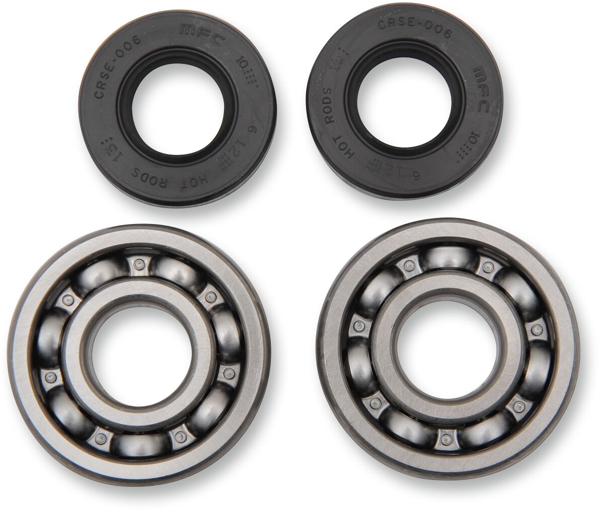 HOT RODS K004 KIT CUSCINETTI E PARAOLI ALBERO MOTORE KAWASAKI KX 100 1995>2019