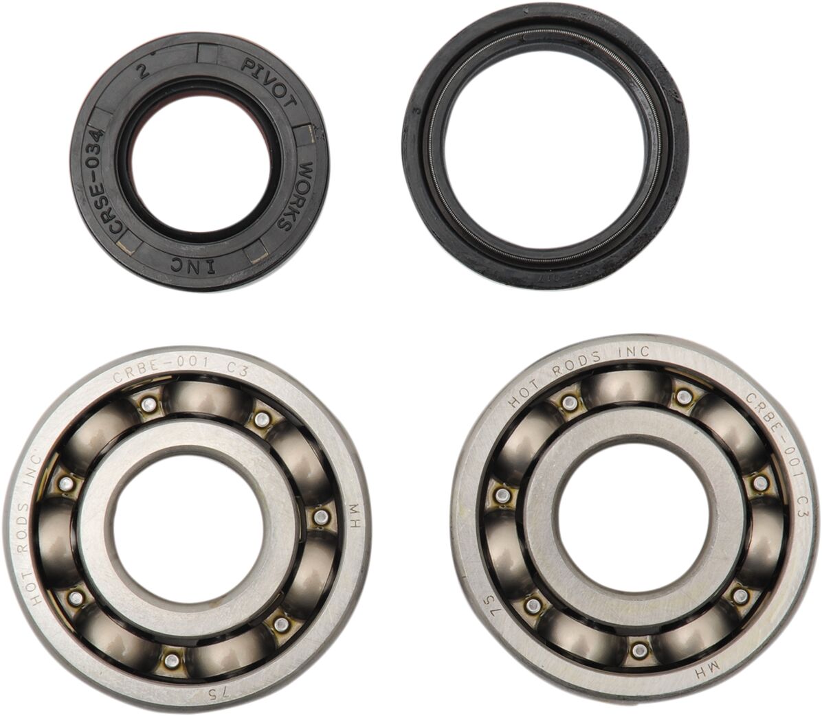 HOT RODS K009 KIT CUSCINETTI E PARAOLI ALBERO MOTORE YAMAHA YZ 125 1998>2000