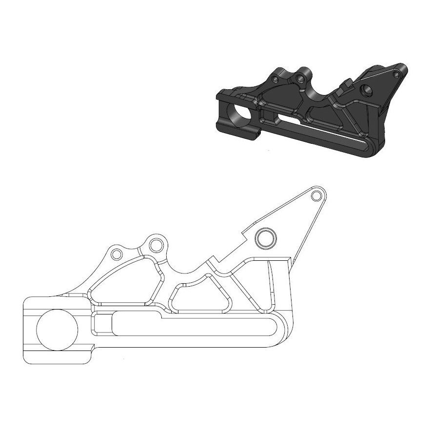 MOTO MASTER 211085 STAFFA RIPOSIZIONAMENTO PINZA FRENO POSTERIORE OEM KTM SX 150 13 > 25