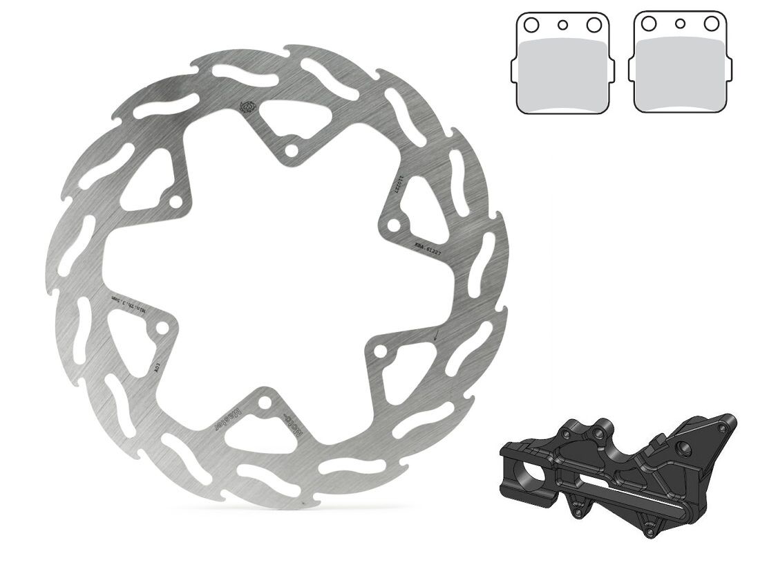 MOTO MASTER 310042 KIT MAGGIORAZIONE DISCO FRENO POSTERIORE FLAME 240 mm KTM EXC-F 450 17 > 23