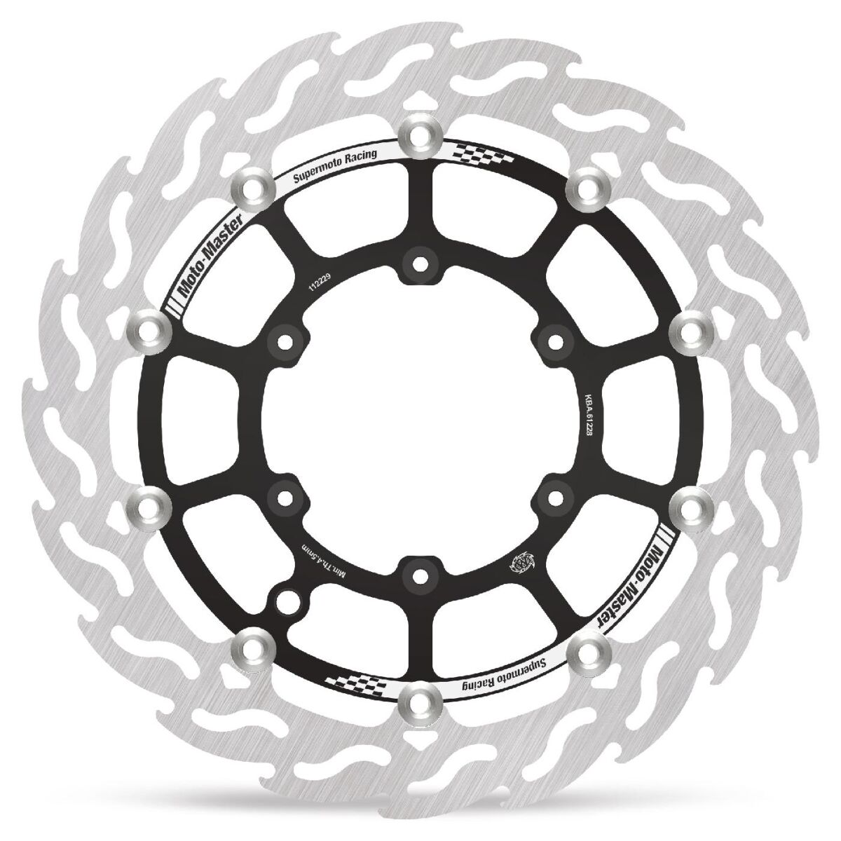MOTO MASTER 112229 DISCO FRENO ANTERIORE FLOTTANTE SUPERMOTO FLAME 320 mm RIEJU MR 200 22 > 24
