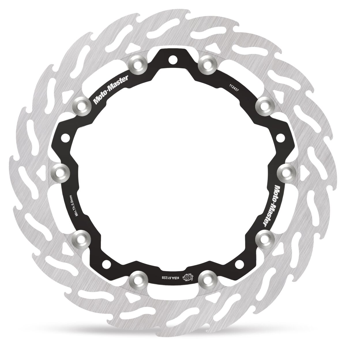 MOTO MASTER 112437 DISCO FRENO ANTERIORE FLOTTANTE ALLUMINIO FLAME 320 mm TRIUMPH SCRAMBLER 400 X ABS 24 > 26