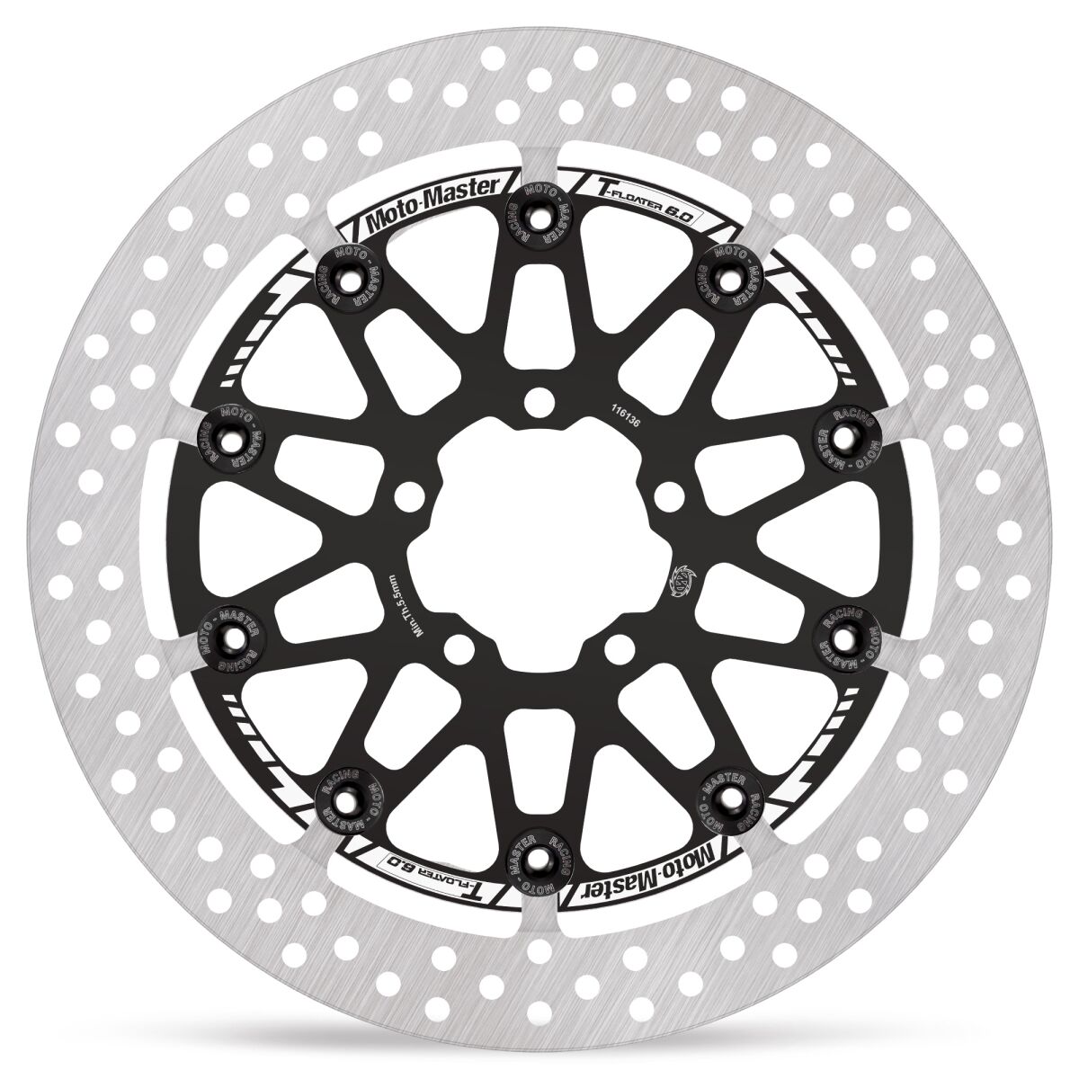 MOTO MASTER 116136 DISCO FRENO ANTERIORE FLOTTANTE HALO T-FLOATER 300 mm KTM DUKE 990 ABS 24 > 24