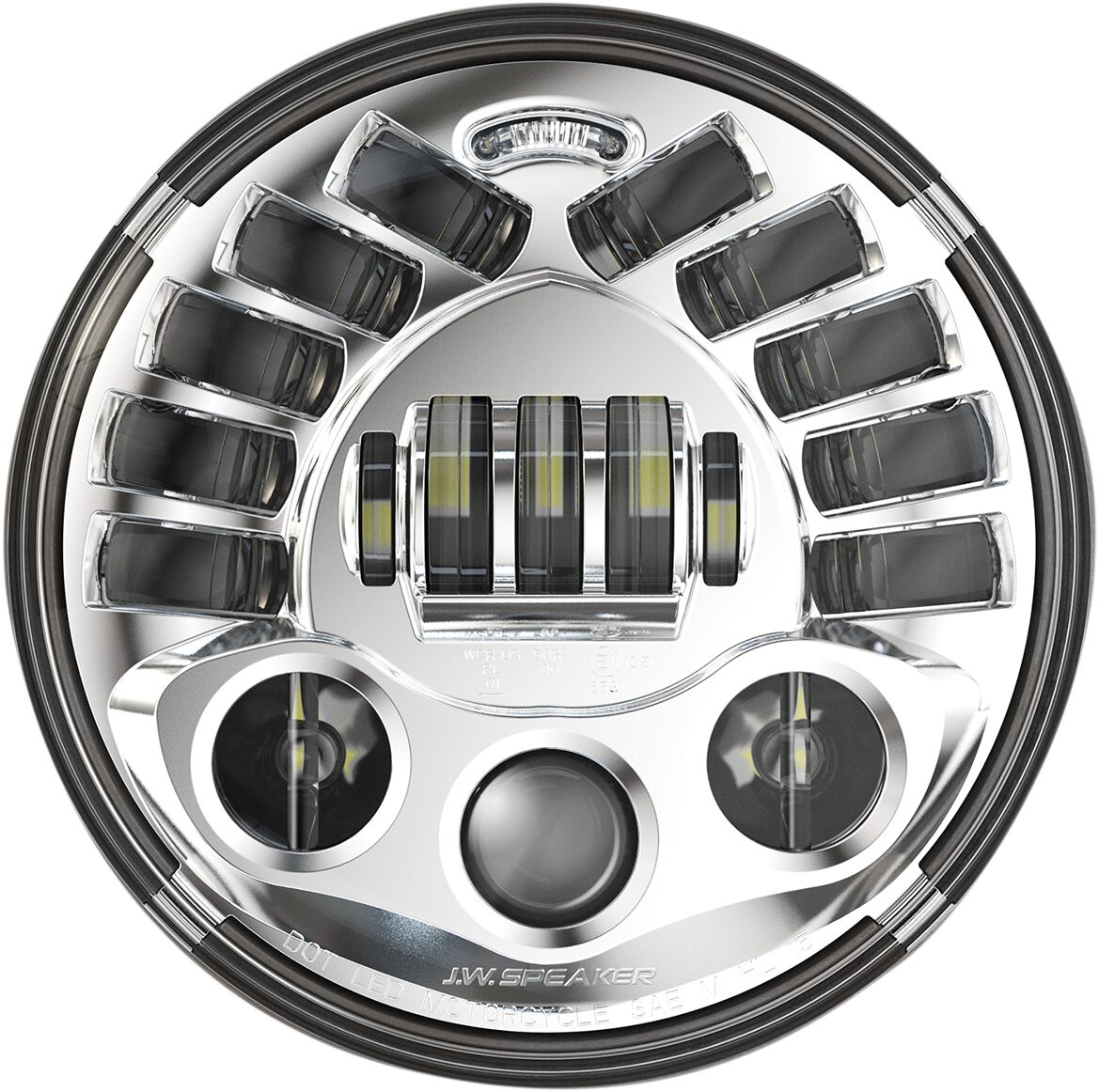 JW SPEAKER 0555031 Faro LED Adaptive 2 da 7″ MOTO STRADA QUAD