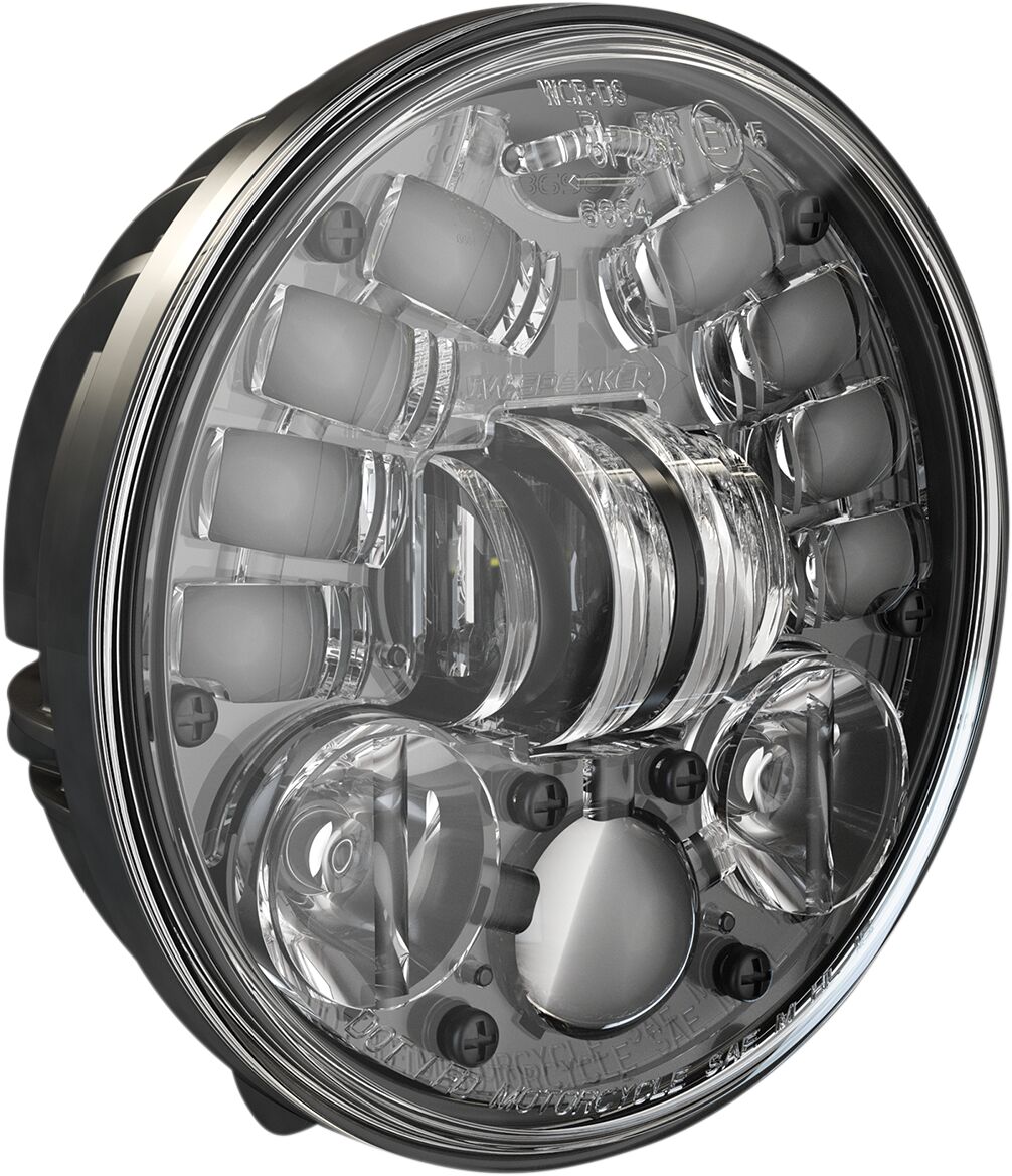 JW SPEAKER 0555111 Faro LED Adaptive 2 con supporto a piedistallo Harley Davidson FLFBS 1868 ABS Softail Fat Boy 114 2018>2024