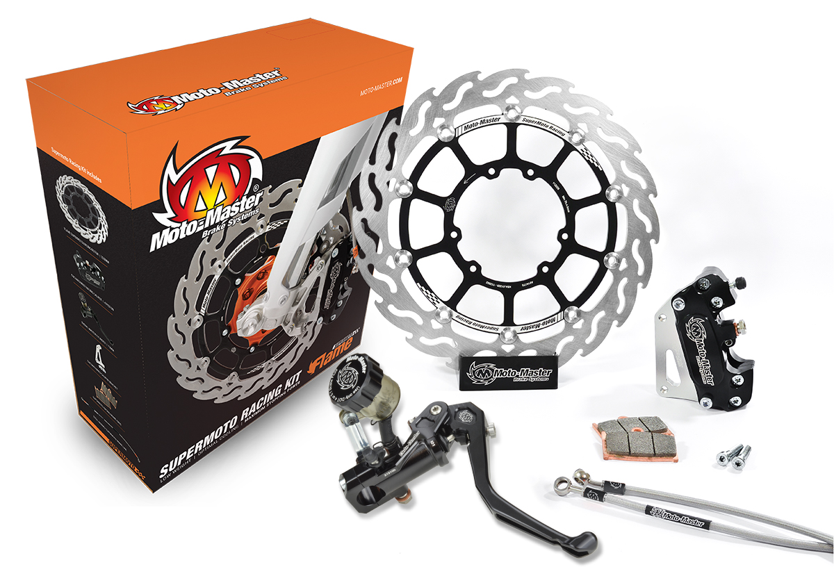 MOTO MASTER 313097R KIT IMPIANTO FRENANTE ANTERIORE Racing Supermoto FLAME 320 mm TRIUMPH TF 250-C 24 > 26