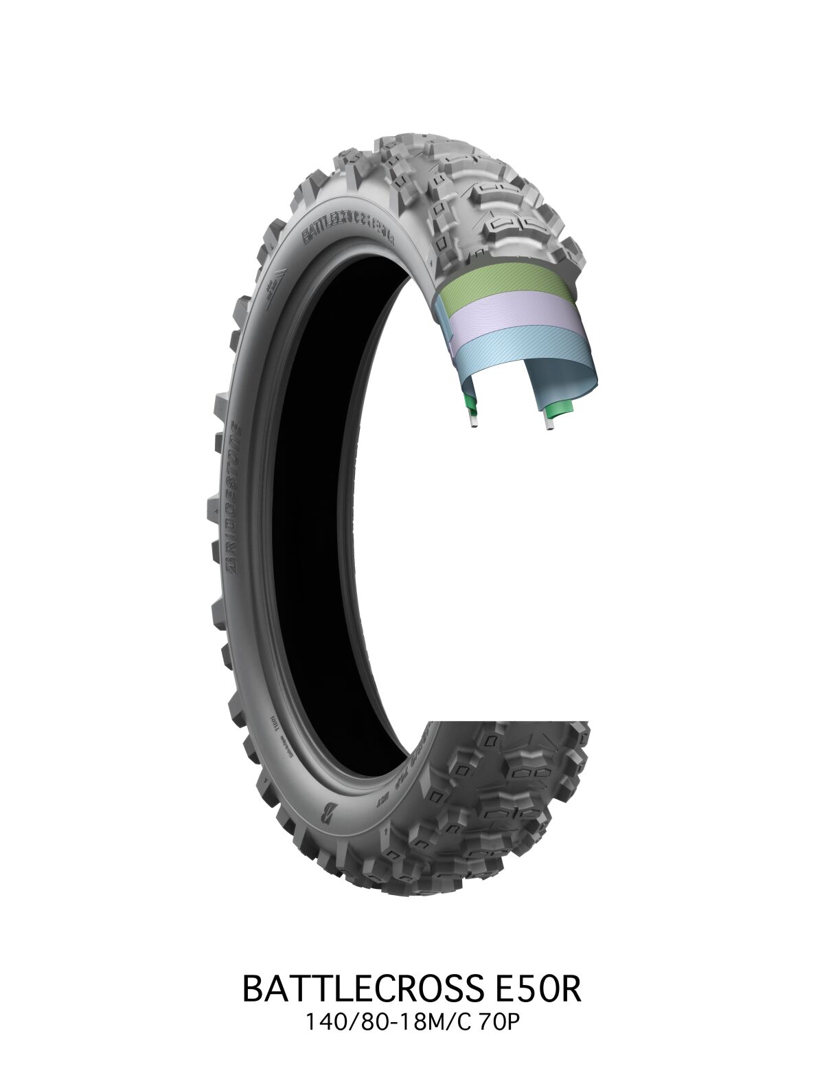 BRIDGESTONE Pneumatico Battlecross E50R 120/90-18 65P TT FIM