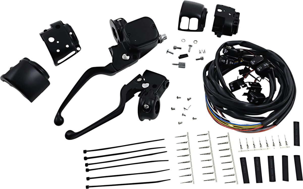 DRAG SPECIALTIES H07-0748AKMB Kit comandi manubrio Harley Davidson FLHR 1450 1999>06