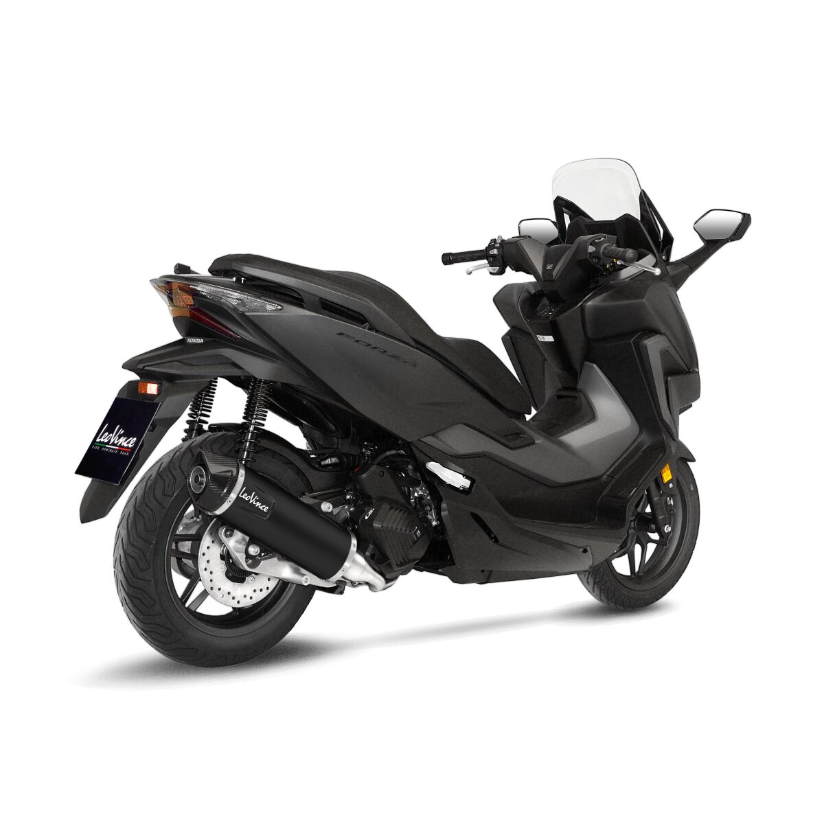 LEO VINCE 14076U Scarico completo Nero HONDA NSS 125 ABS Forza 21>24