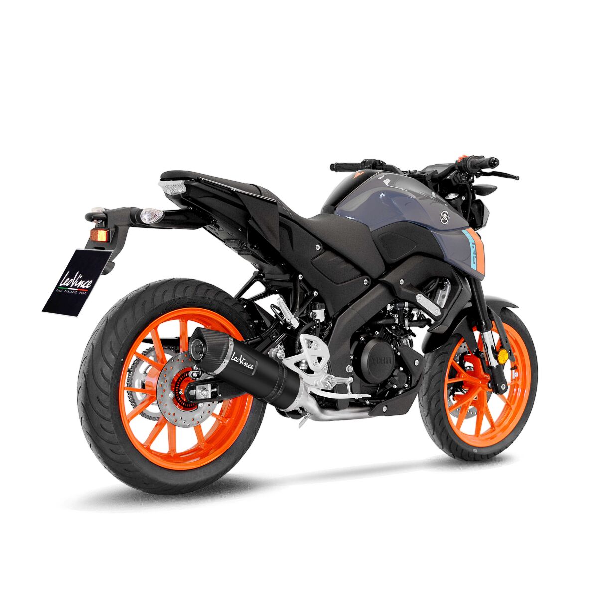 LEO VINCE 14365EBU Scarico completo LV One Evo Black Edition YAMAHA MT-125 ABS 21>24