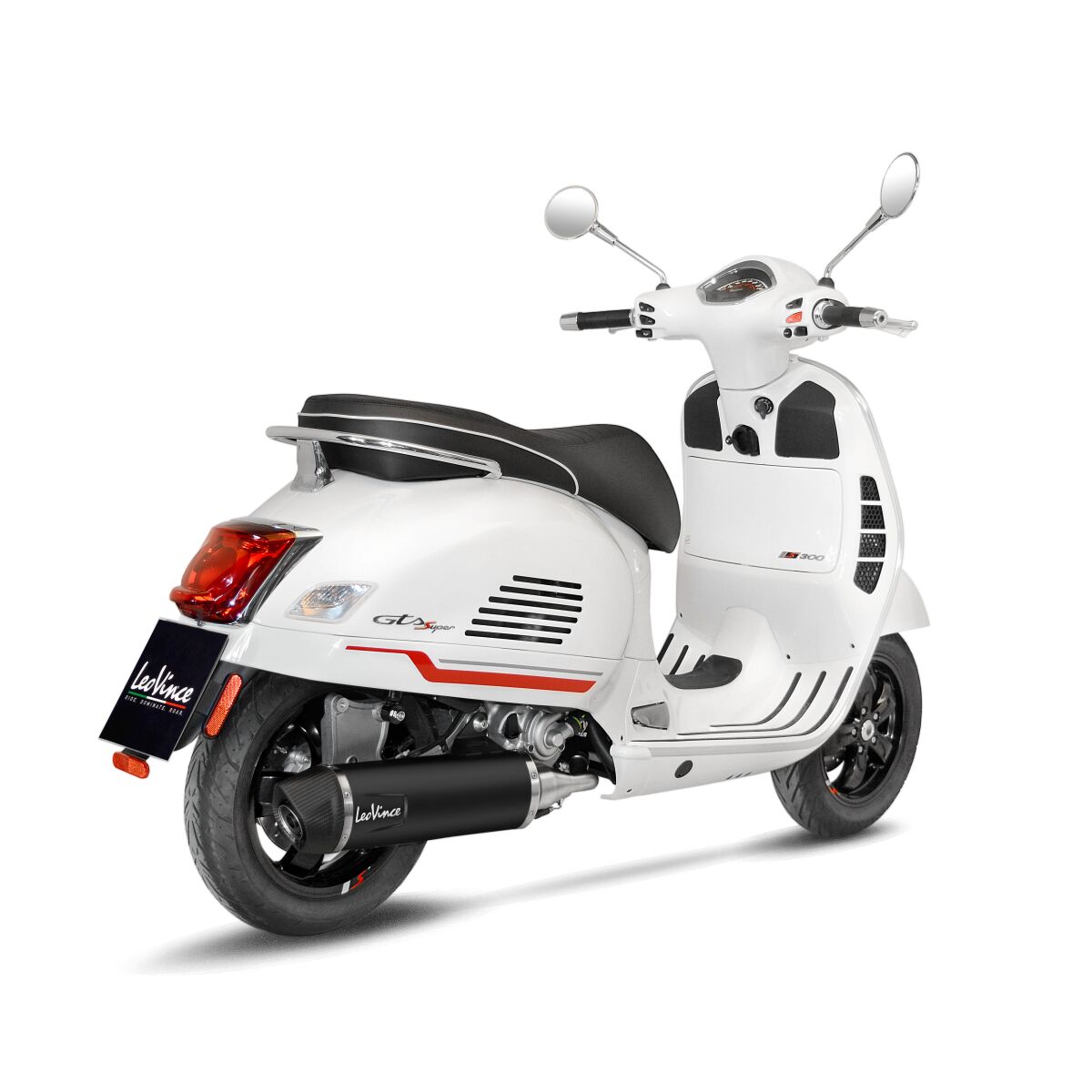 LEO VINCE 14071K Scarico completo Nero PIAGGIO VESPA GTS 300 HPE ABS Super Sport 24>24