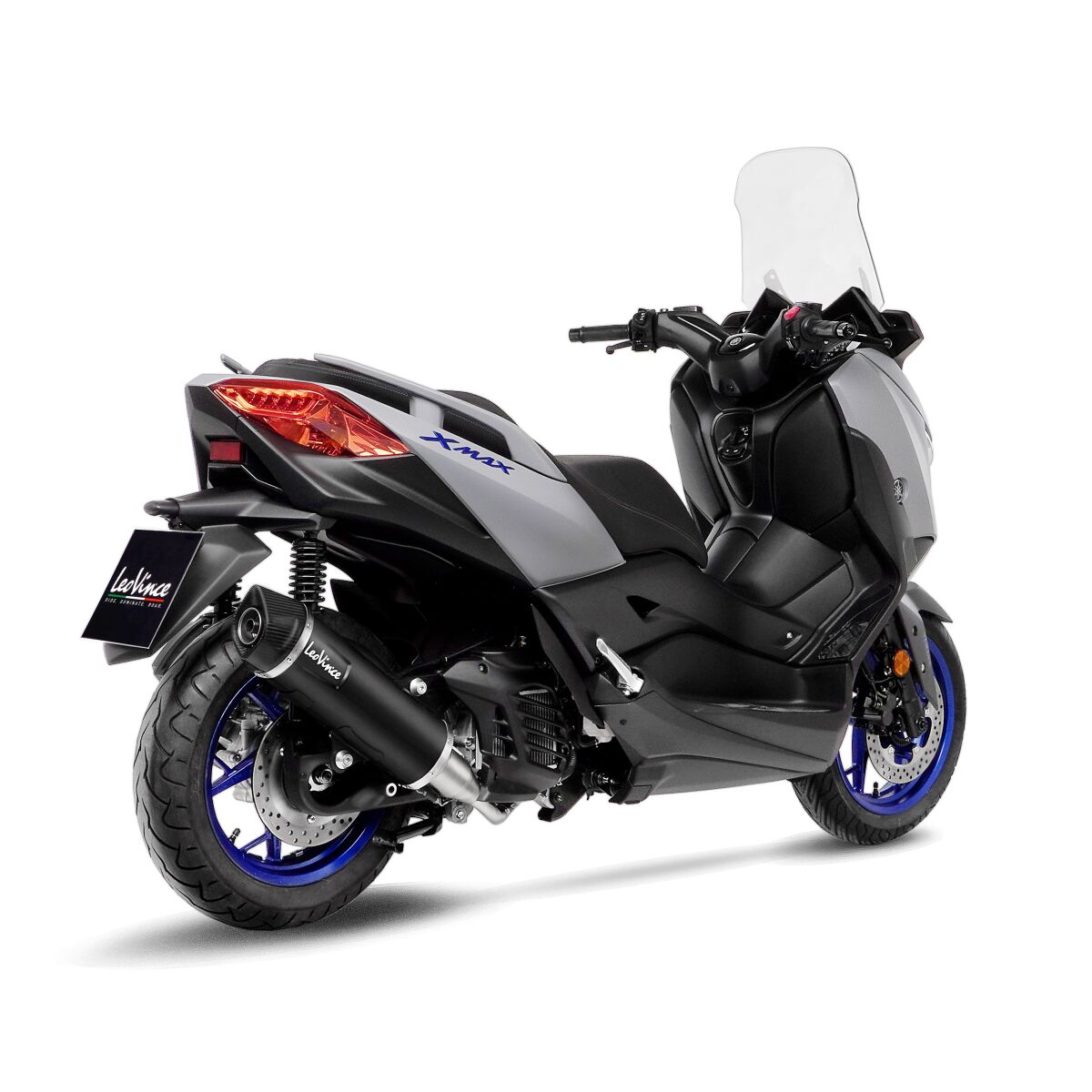 LEO VINCE 14078K Scarico completo Nero YAMAHA XMAX 125 X-Max 23>24