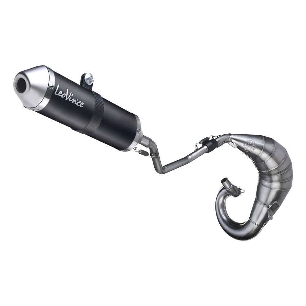 LEO VINCE 3228B Scarico completo X-FIGHT Black Edition DERBI SENDA 50 SM 03>20