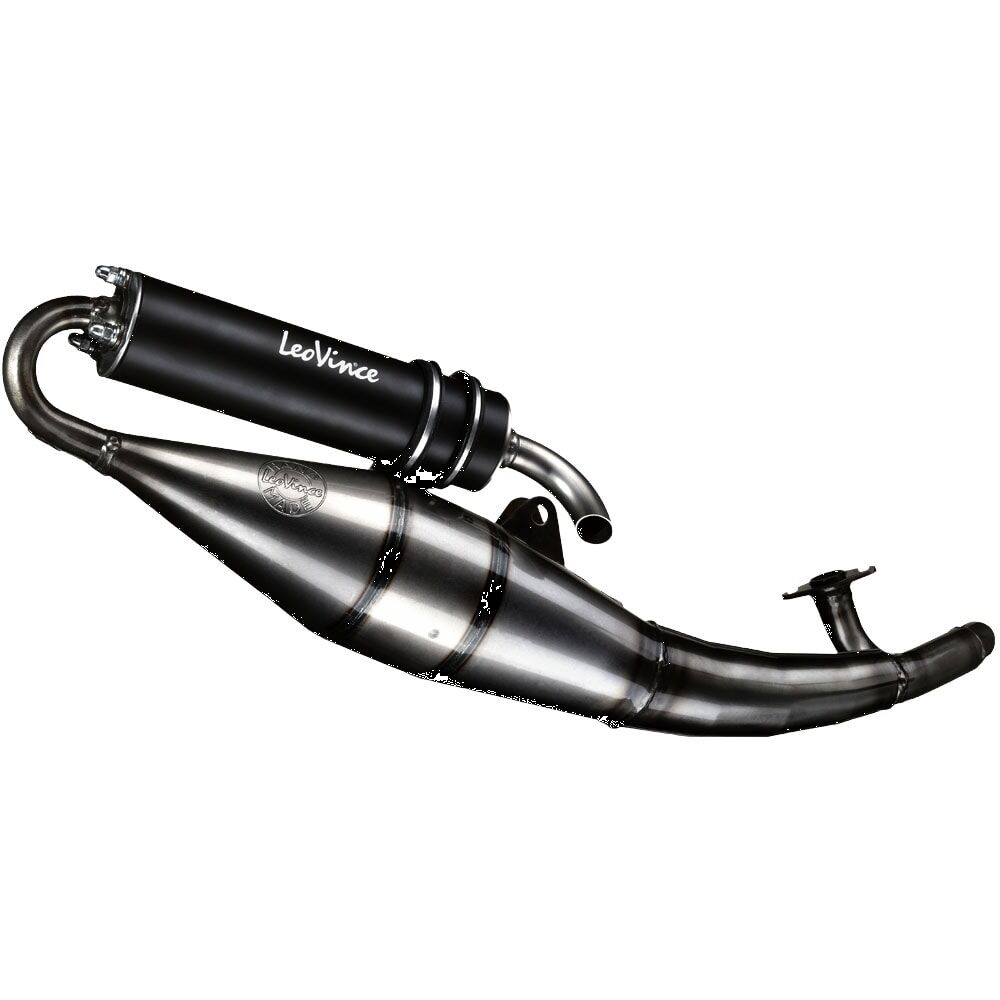 LEO VINCE 4054B Scarico completo TT Black Edition fatto a mano YAMAHA NS 50 Aerox R 13>16
