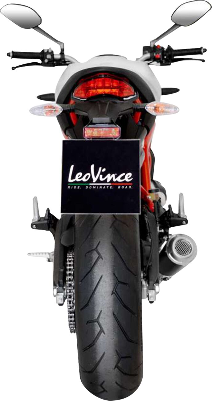 LEO VINCE 15206BU Silenziatore Slip-On LV-10 Black Edition DUCATI MONSTER 797 ABS 17>20
