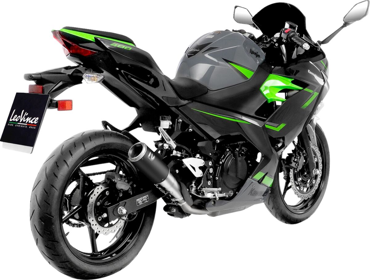 LEO VINCE 15400BU Terminale Slip-On LV Corsa KAWASAKI NINJA 500 ABS 24>26