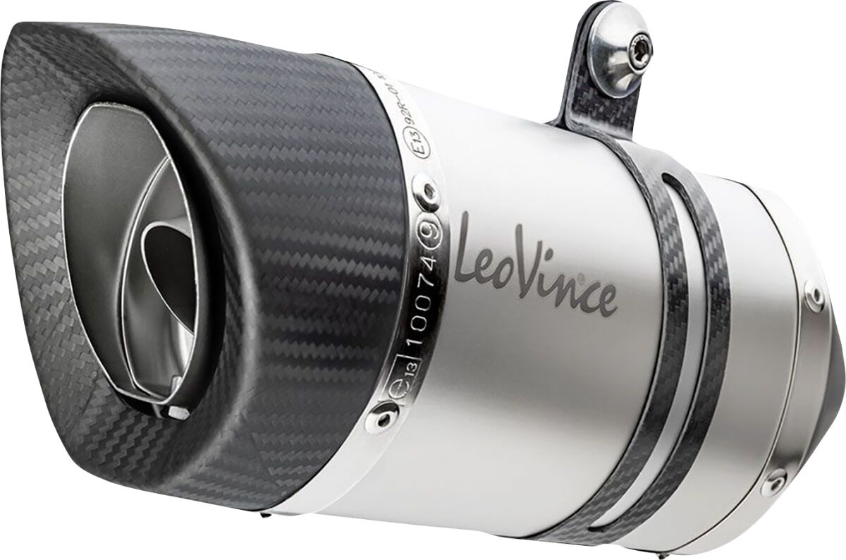 LEO VINCE 14410E Silenziatore slip-on LV Pro in acciaio inossidabile MOTO MORINI X-CAPE 650 ABS 21>24