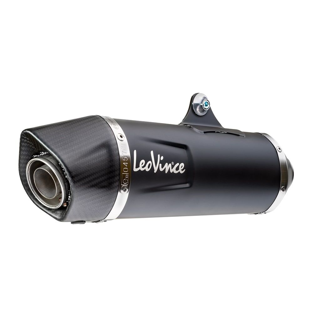 LEO VINCE 14055 Silenziatore slip-on nero in acciaio inossidabile BMW F 750 GS ABS 18>23