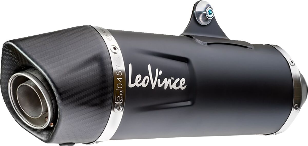 LEO VINCE 14057 Silenziatore slip-on nero in acciaio inossidabile KAWASAKI KLZ 1000 ABS 19>24