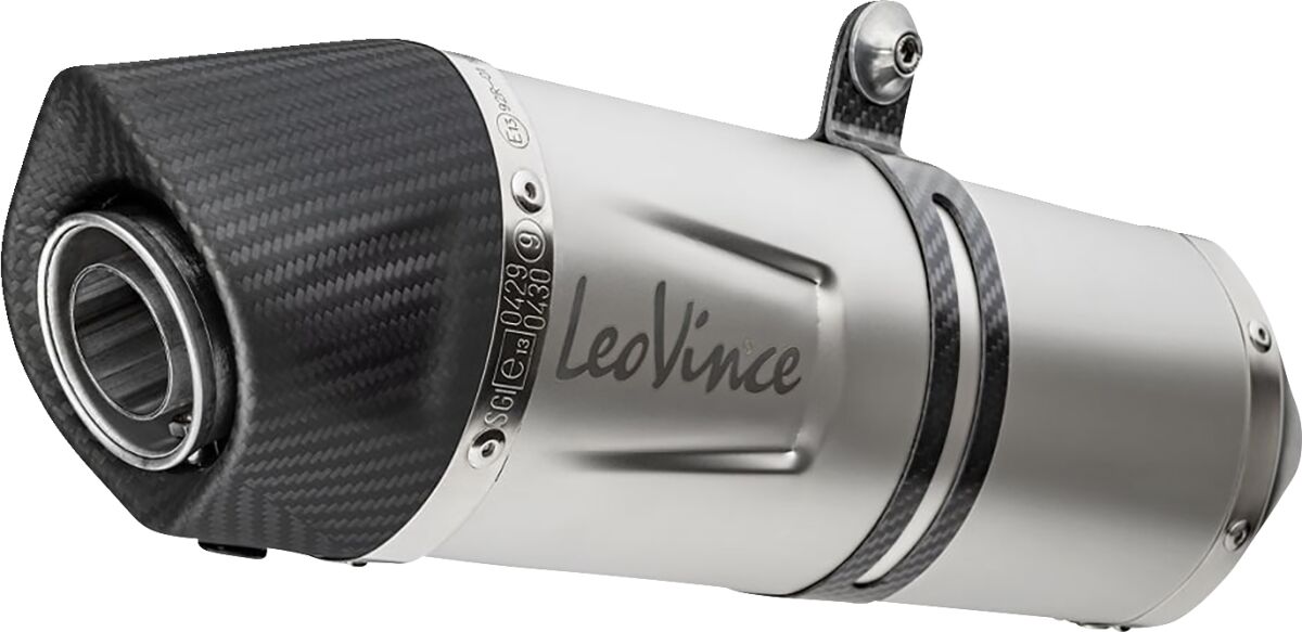 LEO VINCE 14383E Silenziatore Slip-On LV One Evo Acciaio Inox BMW F 800 GS ABS 17>19