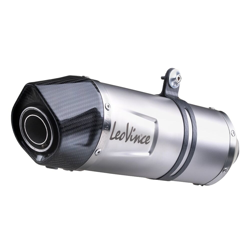 LEO VINCE 8712EU Silenziatore Slip-On LV One Evo Acciaio Inox APRILIA TUONO 125 ABS 17>20