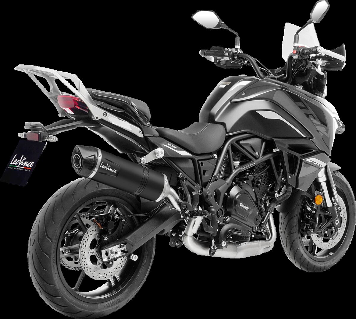 LEO VINCE 14446EBU Silenziatore slip-on LV One EVO BENELLI TRK 702 ABS 22>23