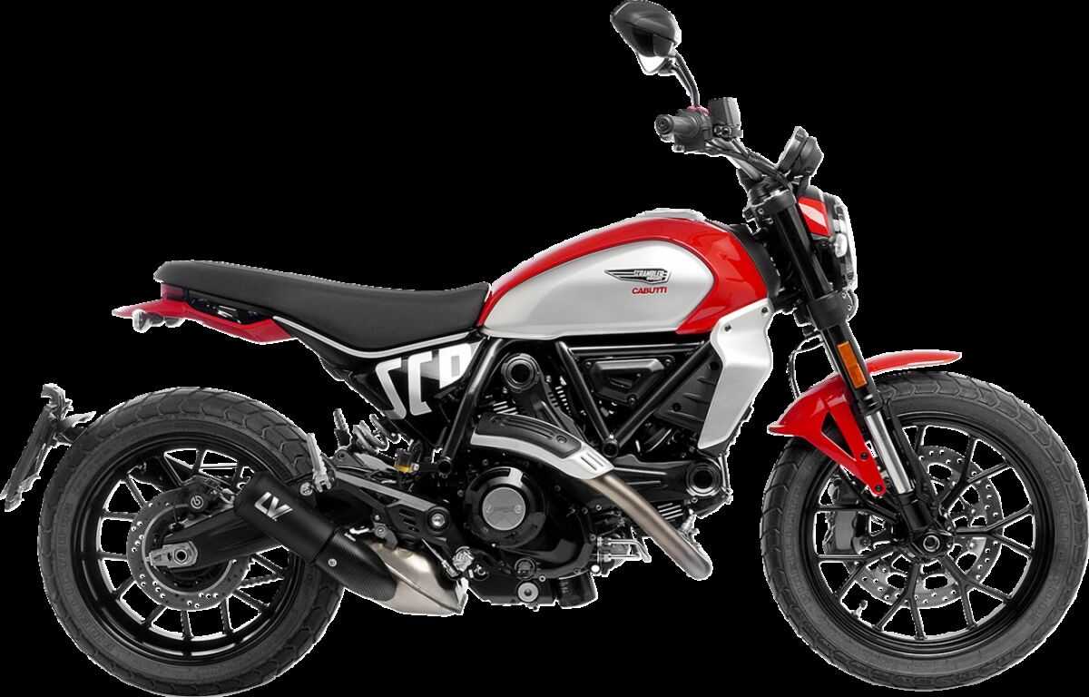LEO VINCE 15266FB Silenziatore slip-on LV-10 DUCATI SCRAMBLER 803 ABS 23>26