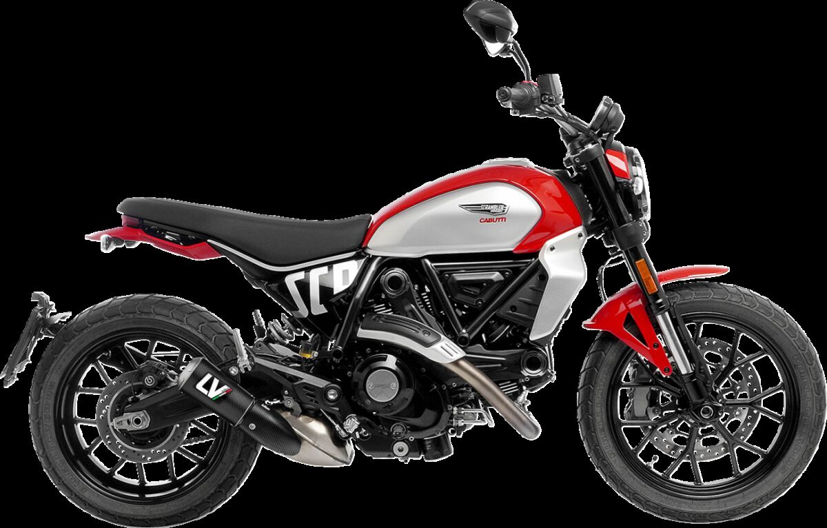 LEO VINCE 15266C Silenziatore slip-on LV-10 DUCATI SCRAMBLER 803 ABS 23>26