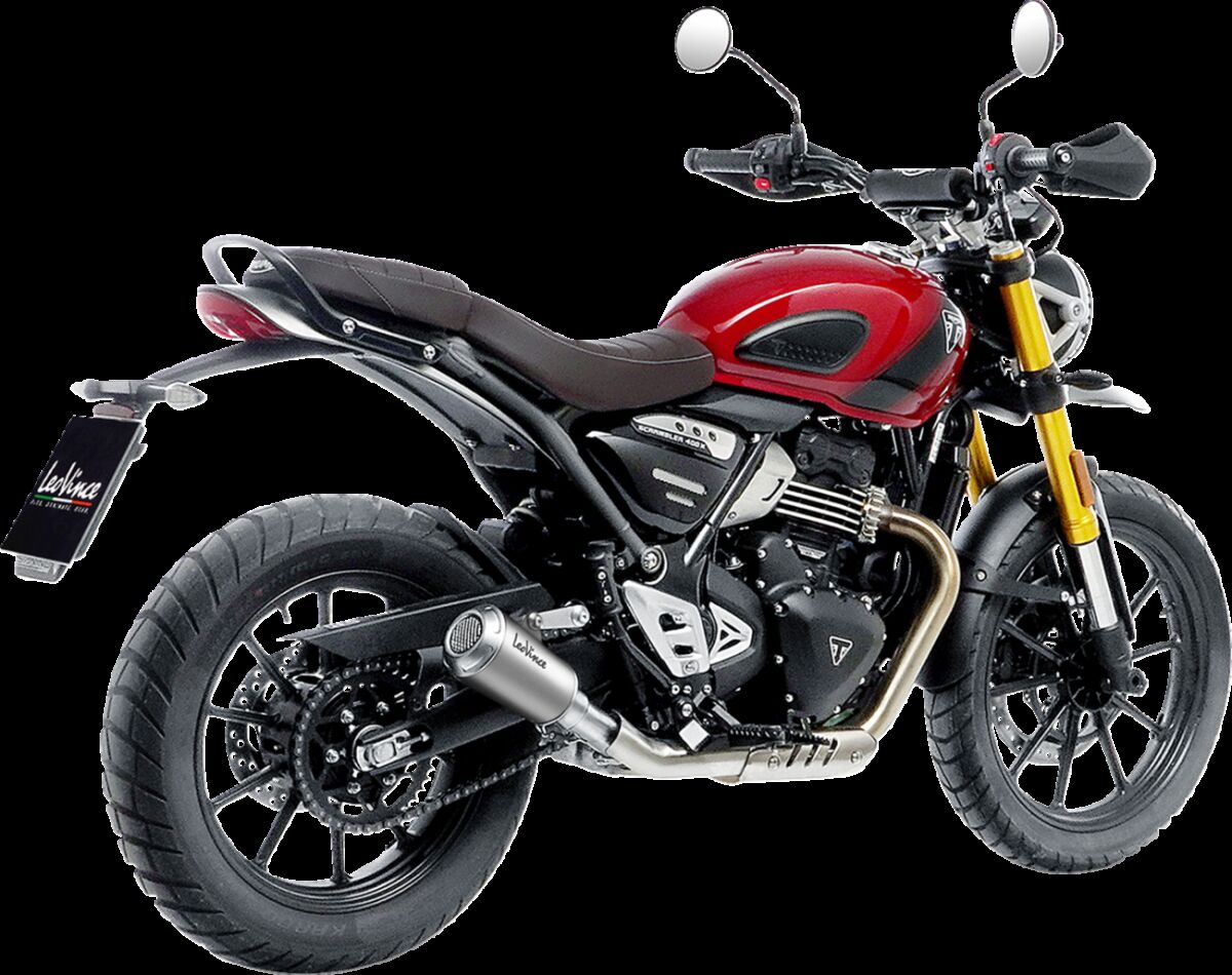 LEO VINCE 15268U Silenziatore slip-on LV-10 TRIUMPH SCRAMBLER 400 X ABS 24>26